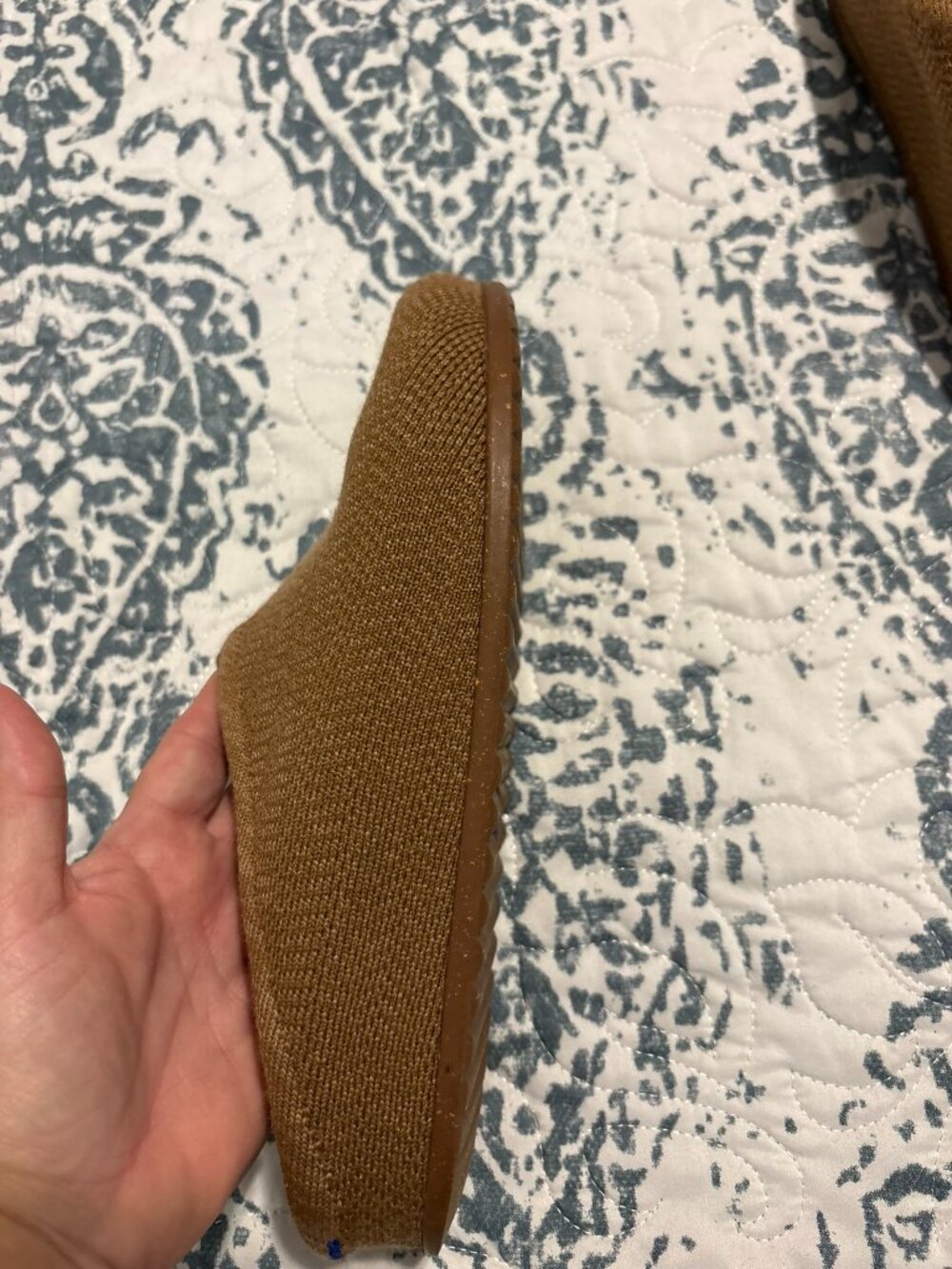 Rothy's Caramel Brown Knit Slip-On Mules - Picture 3 of 4